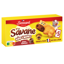 P'tit savane léo l'hippo coeur choco BROSSARD, x5, 150g