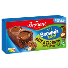 Brownie twist individuel choco noisette BROSSARD x4 156g