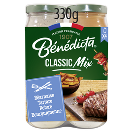 Sauce classic mix BENEDICTA, 4 bocaux, 330g