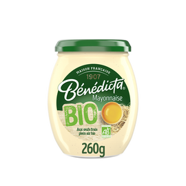 Mayonnaise bio BENEDICTA, bocal de 260g