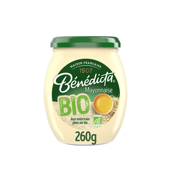 Mayonnaise bio BENEDICTA, bocal de 260g
