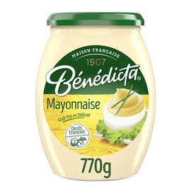 Mayonnaise nature BENEDICTA, bocal 770g