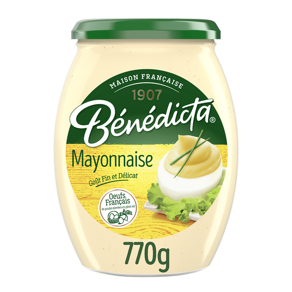 Mayonnaise nature BENEDICTA, bocal 770g