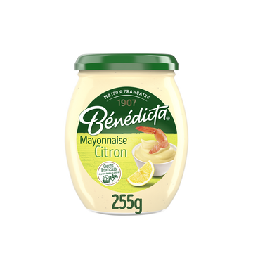 Mayonnaise citron BENEDICTA, bocal 255g