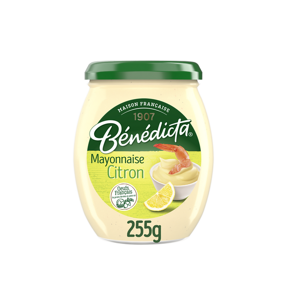 Mayonnaise citron BENEDICTA, bocal 255g