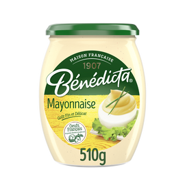 Mayonnaise nature BENEDICTA, bocal 510g