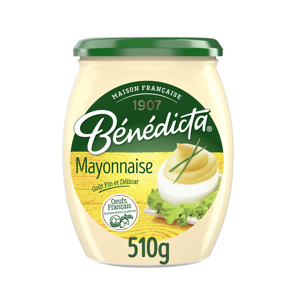 Mayonnaise nature BENEDICTA, bocal 510g