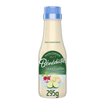 Sauce crudités légère BENEDICTA, flacon en verre de 295g