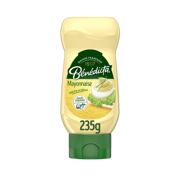 Mayonnaise nature BENEDICTA, flacon 235g
