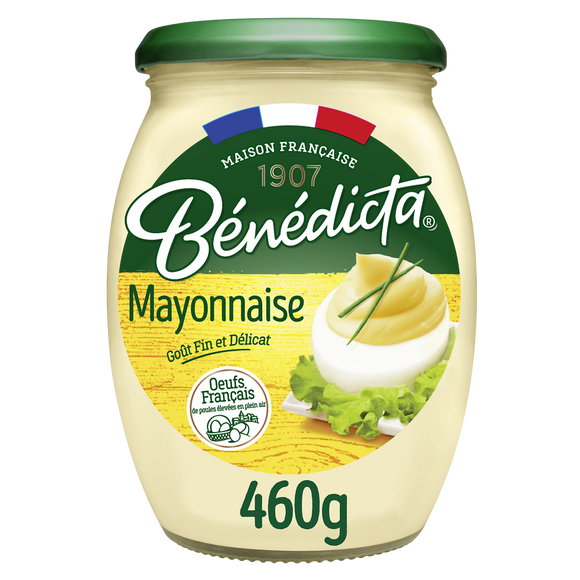 Mayonnaise nature BENEDICTA bocal 460g