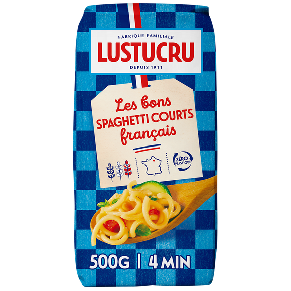 Spaghetti qualité supérieure lbpf LUSTUCRU 500g