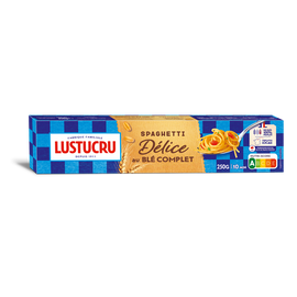 Délice au blé complet spaghetti LUSTUCRU sachet 250g
