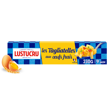 Tagliatelles aux oeufs frais LUSTUCRU 230g