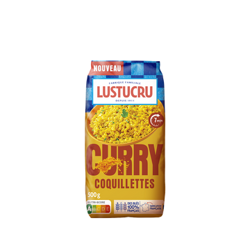 Coquillettes qualité supérieure curry sachet papier LUSTUCRU 500g
