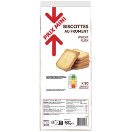 Biscotte au froment PRIX MINI - 750g