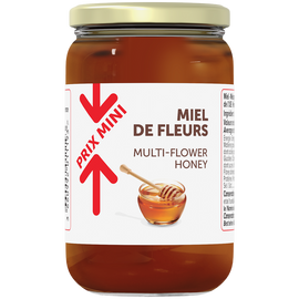Miel de fleurs PRIX MINI - pot verre 500g