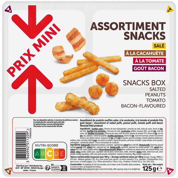 Coffret snack PRIX MINI - 125g