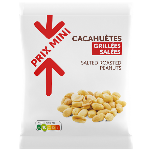 Cacahuètes grillées salées PRIX MINI - 250g