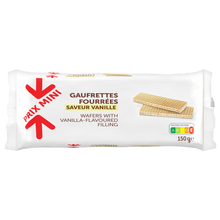 Gaufrettes fourrées saveur vanille PRIX MINI - 150g
