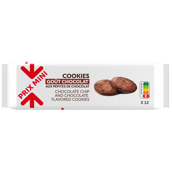 Cookies goût chocolat pépites chocolat PRIX MINI - 200g