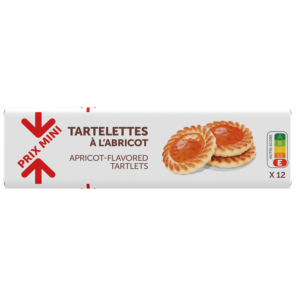 Tartelettes à l'abricot PRIX MINI - 200g
