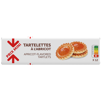 Tartelettes à l'abricot PRIX MINI - 200g