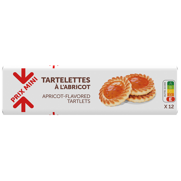 Tartelettes à l'abricot PRIX MINI - 200g