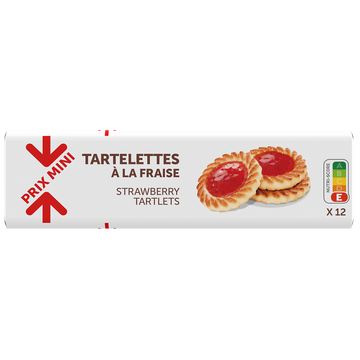 Tartelettes à la fraise PRIX MINI - 200g