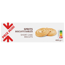 Biscuits sablés sprits PRIX MINI - 400g