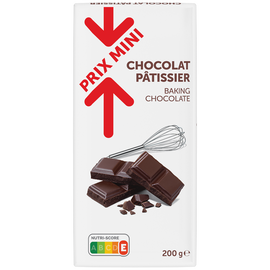 Chocolat noir à pâtissier PRIX MINI - Tablette de 200g