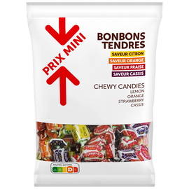 Bonbons tendres à macher PRIX MINI sachet 500g