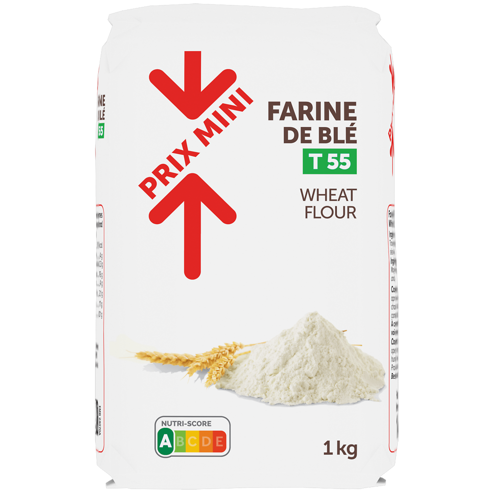 Farine de blé T55 PRIX MINI - 1kg