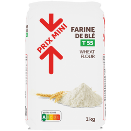Farine de blé T55 PRIX MINI - 1kg
