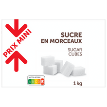 Sucre blanc en morceaux n° 4 PRIX MINI boîte 1kg