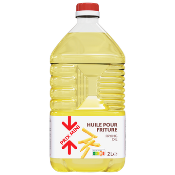 Huile végétale de friture PRIX MINI - Bouteille 2L
