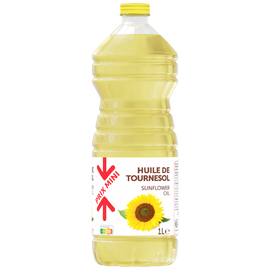 Huile de tournesol PRIX MINI - Bouteille 1L