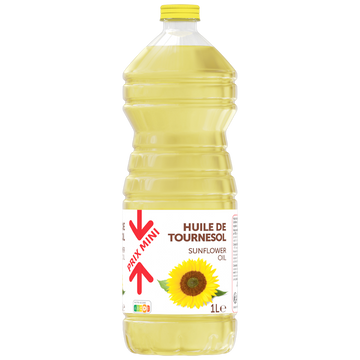 Huile de tournesol PRIX MINI - Bouteille 1L