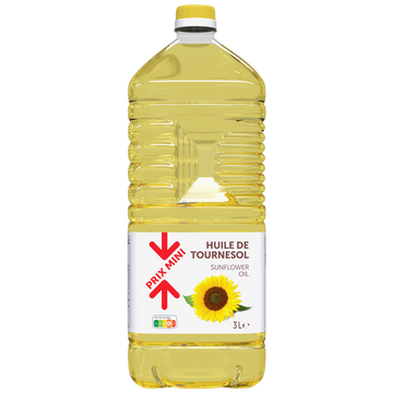 Huile de tournesol PRIX MINI - Bouteille 3L