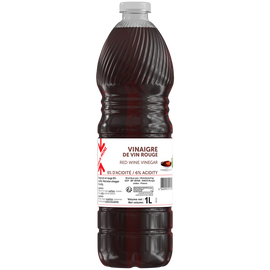 Vinaigre de vin rouge 6° PRIX MINI - 1L