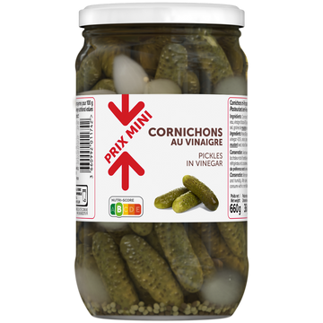 Cornichons au vinaigre PRIX MINI - bocal 360g