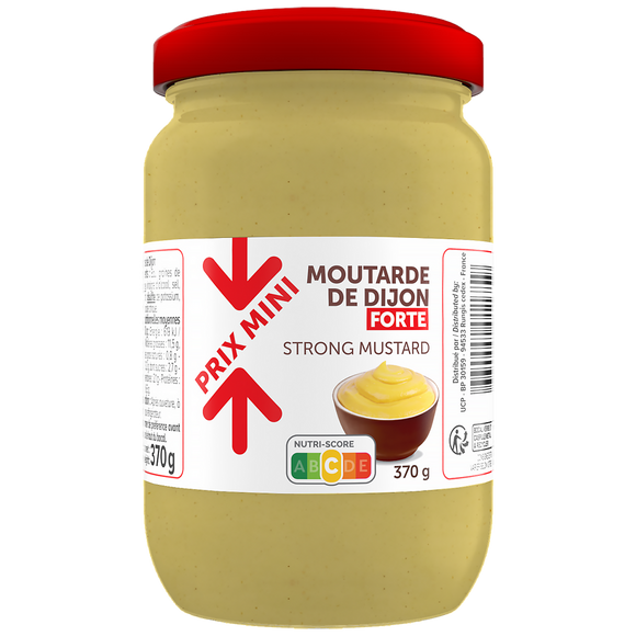 Moutarde de Dijon forte PRIX MINI - bocal 370g