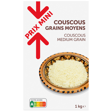 Semoule grains moyens PRIX MINI - boite 1kg