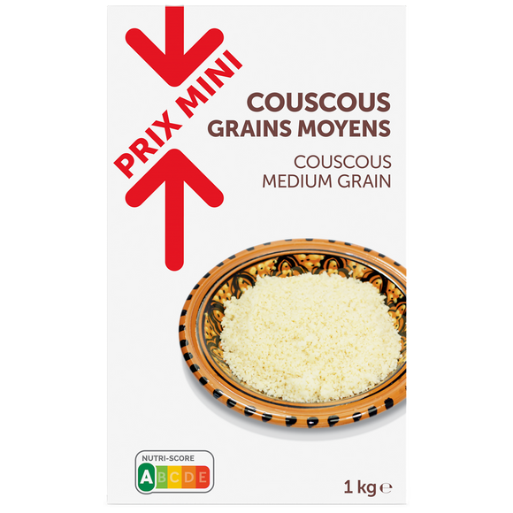 Semoule grains moyens PRIX MINI - boite 1kg
