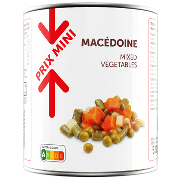 Macédoine PRIX MINI - Boîte 530g
