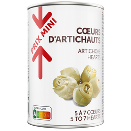 Coeurs d'artichauts PRIX MINI - Boîte 240g