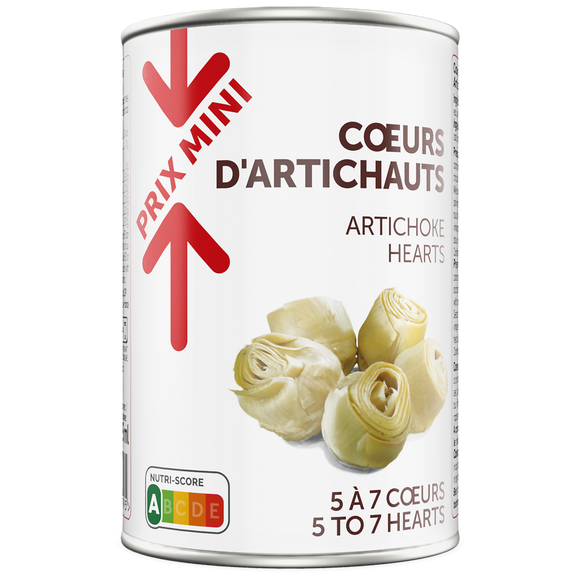 Coeurs d'artichauts PRIX MINI - Boîte 240g
