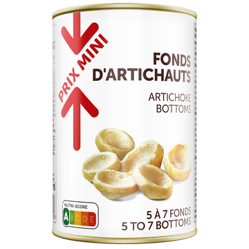 Fonds d'artichauts PRIX MINI - Boîte 210g