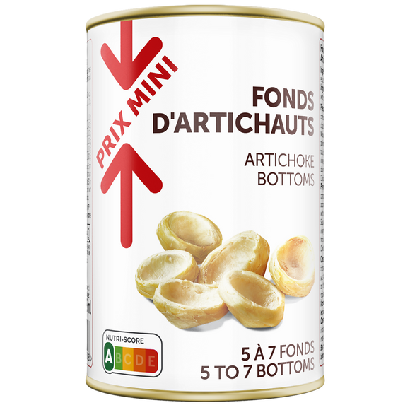 Fonds d'artichauts PRIX MINI - Boîte 210g