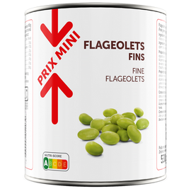 Flageolets fins PRIX MINI - Boîte de 530g net égoutté