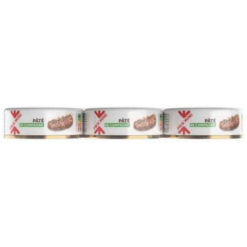 Pâté de campagne PRIX MINI lot 3x1/10 234g